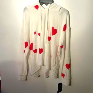 wood top white and red  harts